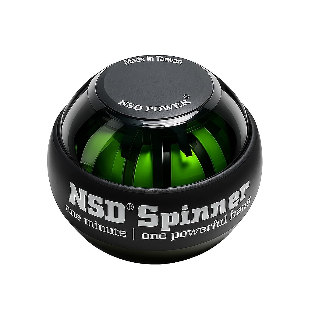 Auto-Start NSD Spinner Gyro Ball - Up to 15,000 RPM Hand & Wrist Strengthener
