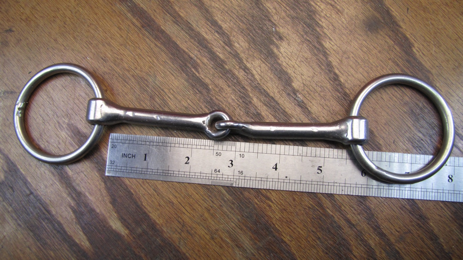5" Smooth Mouth Loose Ring Snaffle Horse Bit Stainless Steel Equestrian Tack