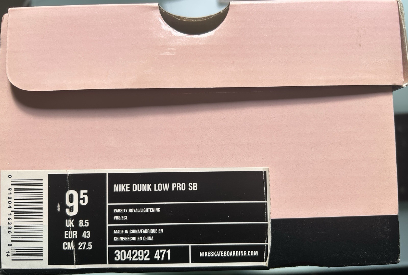 Nike SB Dunk Low Pro Boca US 9.5