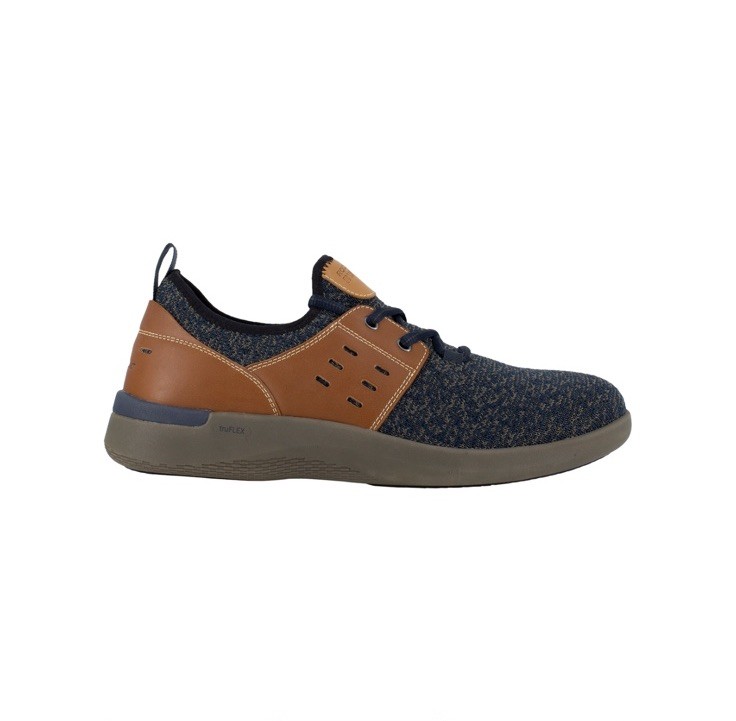 $167, New! Rockport Works Men's TruFlex Composite Toe Sneaker Blue/Brown SZ 11W