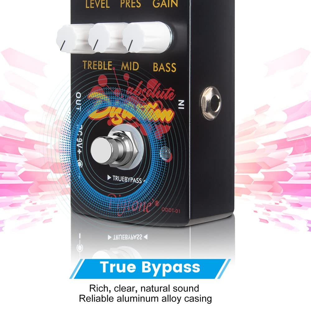 Guitar Effect Pedal Overdrive Distortion 9V True Bypass | PP-33 Model