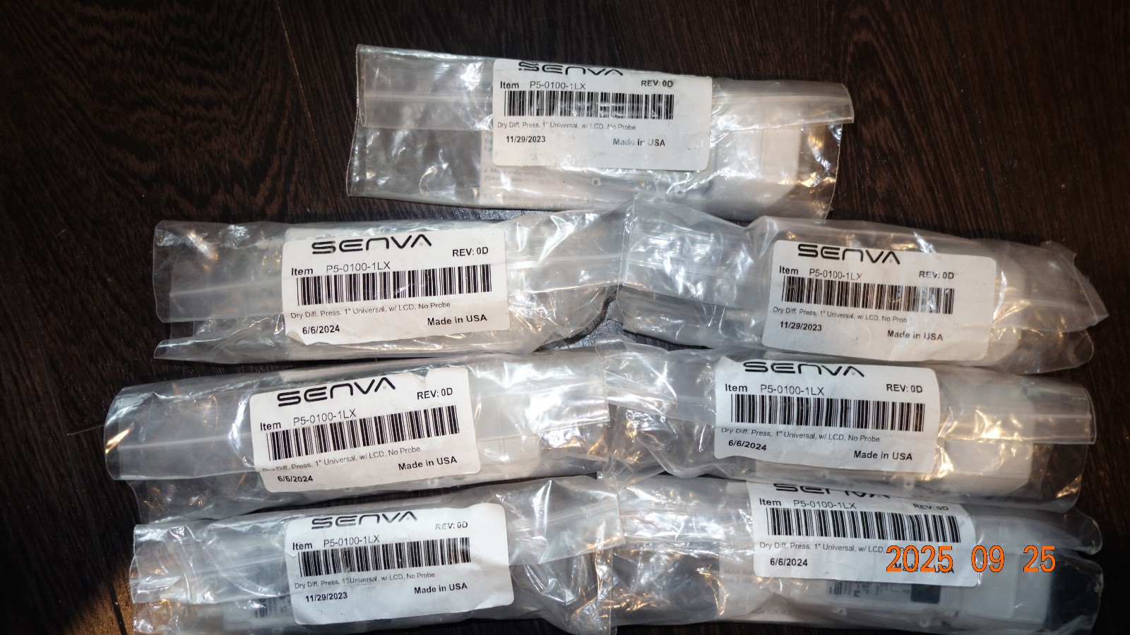 Qty 7 P5-0100-1LX SENVA Dry DP 1” Universal, W/ LCD No Probe (New) FREE SHIPPING