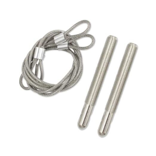 Universal Stainless Steel Car Hood Pins Kit for RV, SUV, Truck Hood silver