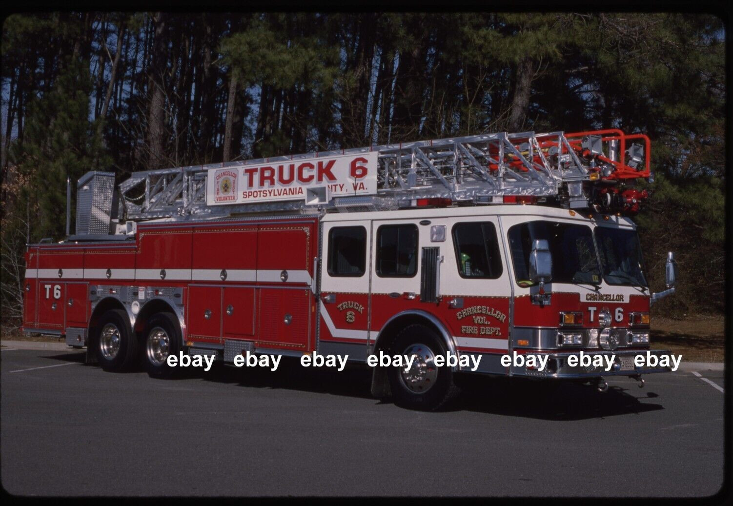 Chancellor VA 1993 Emergency One 100' Aerial Fire Apparatus Slide