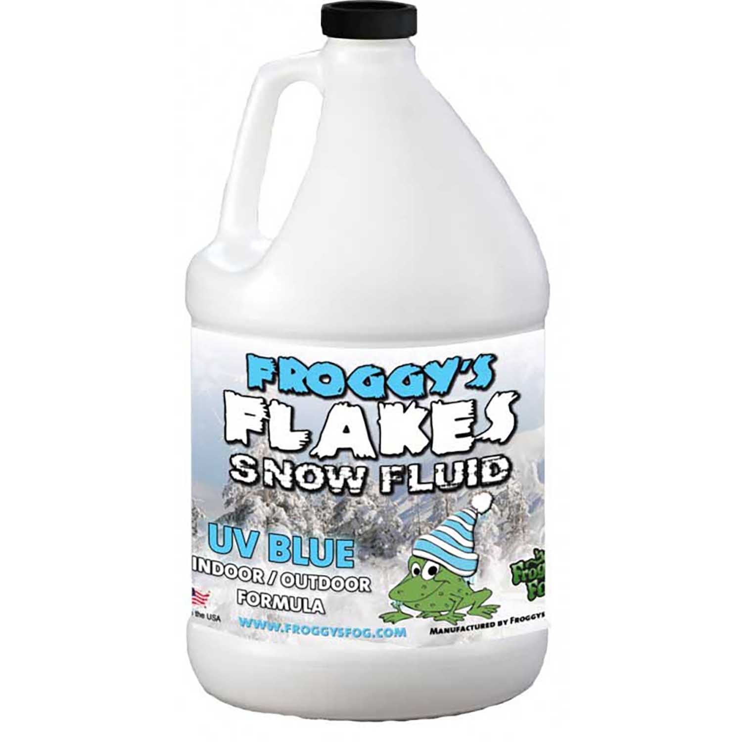Froggy's Fog BLUE UV BLACKLIGHT REACTIVE Snow Juice Machine Fluid - Evaporative