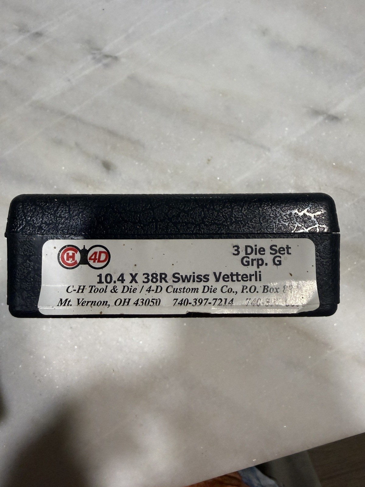 CH 10.4x38r Swiss Vetterli die set C&H dies