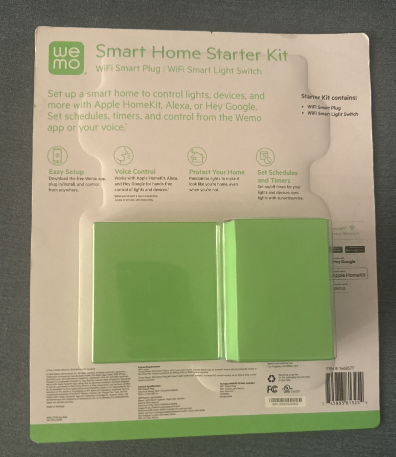 Wemo Smart Home Starter Kit Smart Plug & Switch Controlled Google Apple Alexa