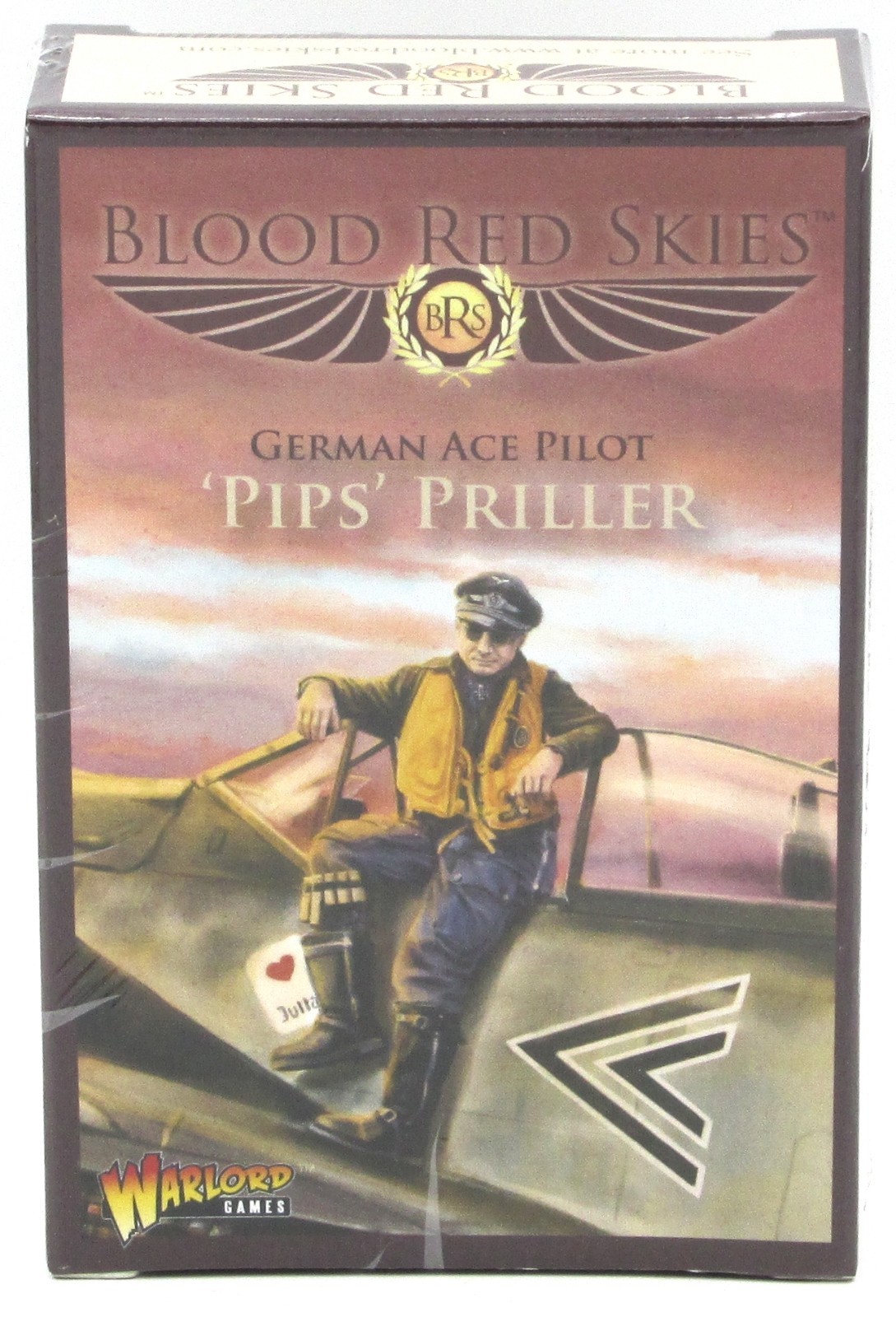 Blood Red Skies 772012016 'Pips' Priller (German Ace Pilot) WWII Fw 190 Fighter