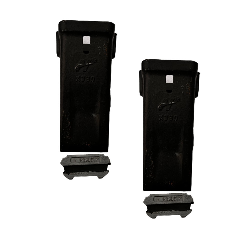 2 PK X330 X330SP Parabolic Standard Dirt Teeth w/ Flex Pins P330 P330STP Pins