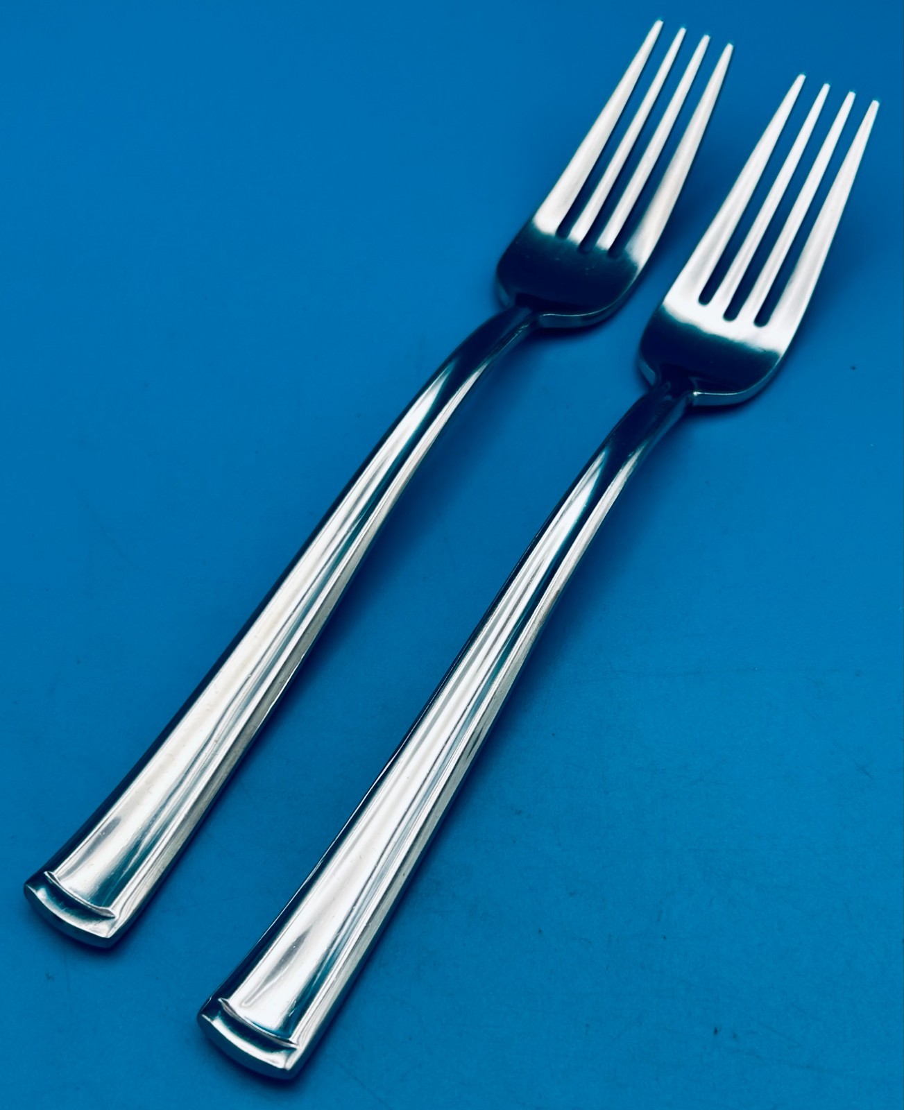 2 TWO Dansk ORION Dinner Forks 8 3/8" Stainless Flatware Silverware CHINA