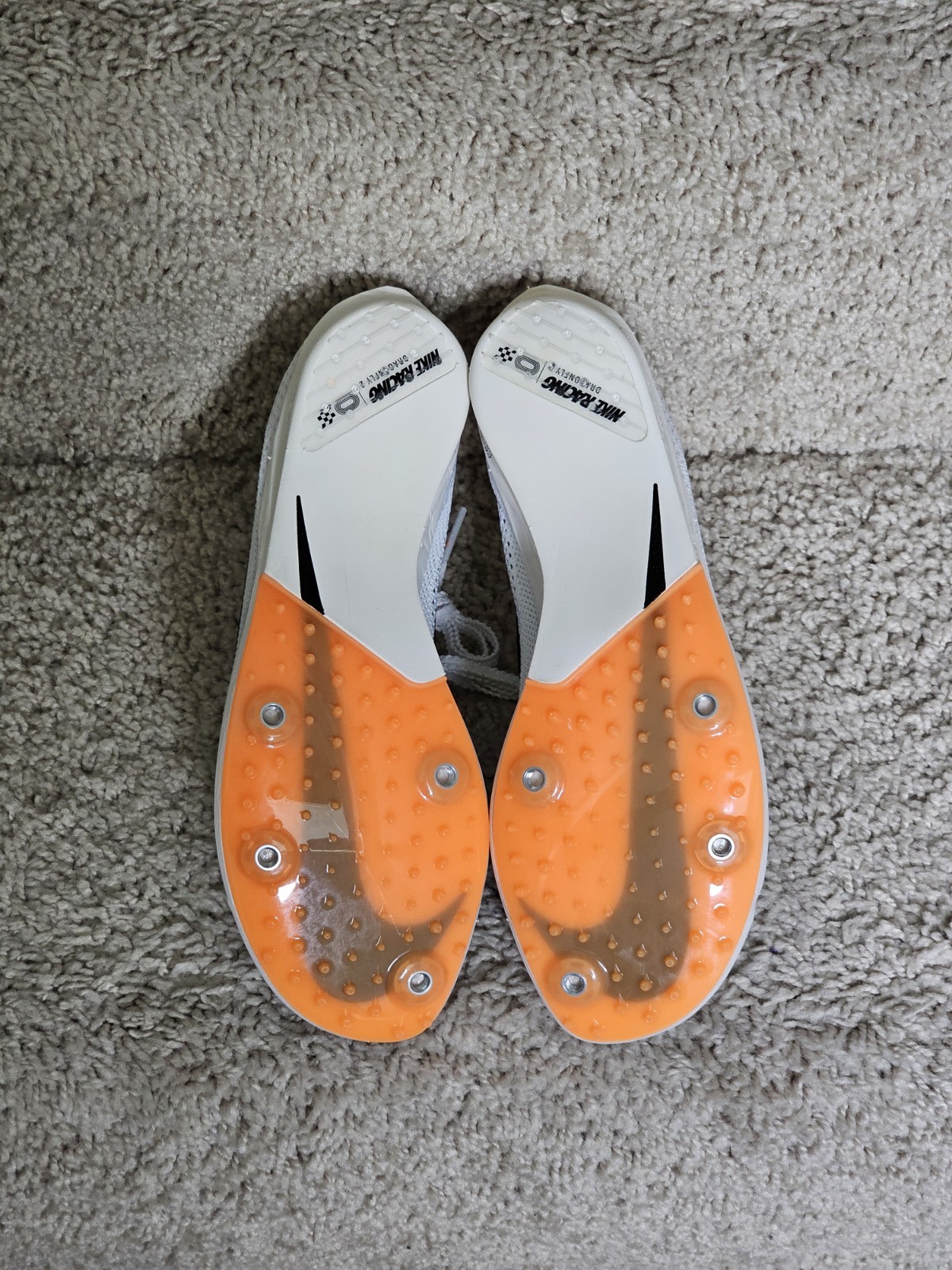 Nike ZoomX Dragonfly 2 Prototype Orange Track Field Spike HF7644-900 Sz 5.5 RARE