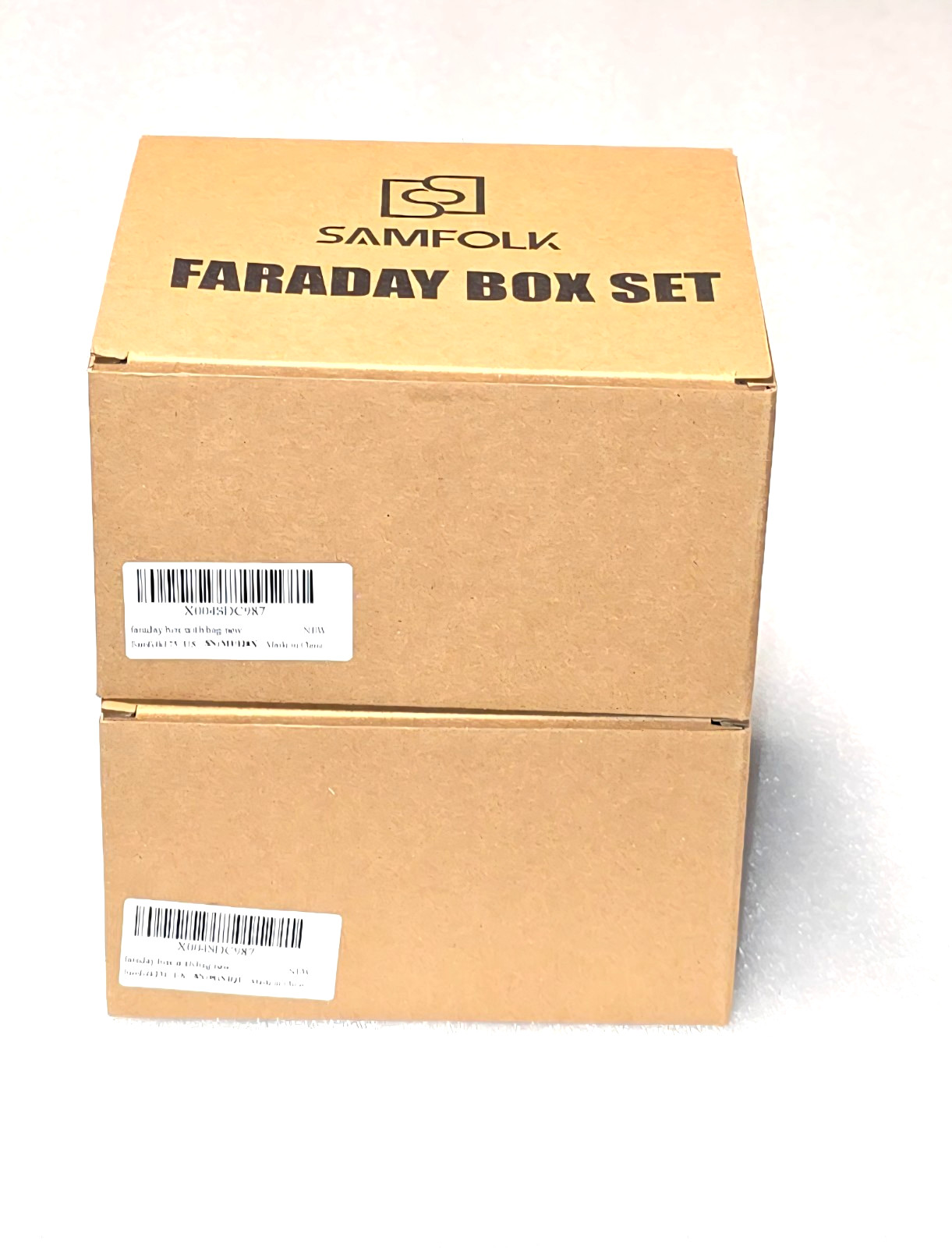 Samfolk Faraday Box Set with Bag for Car Keys
