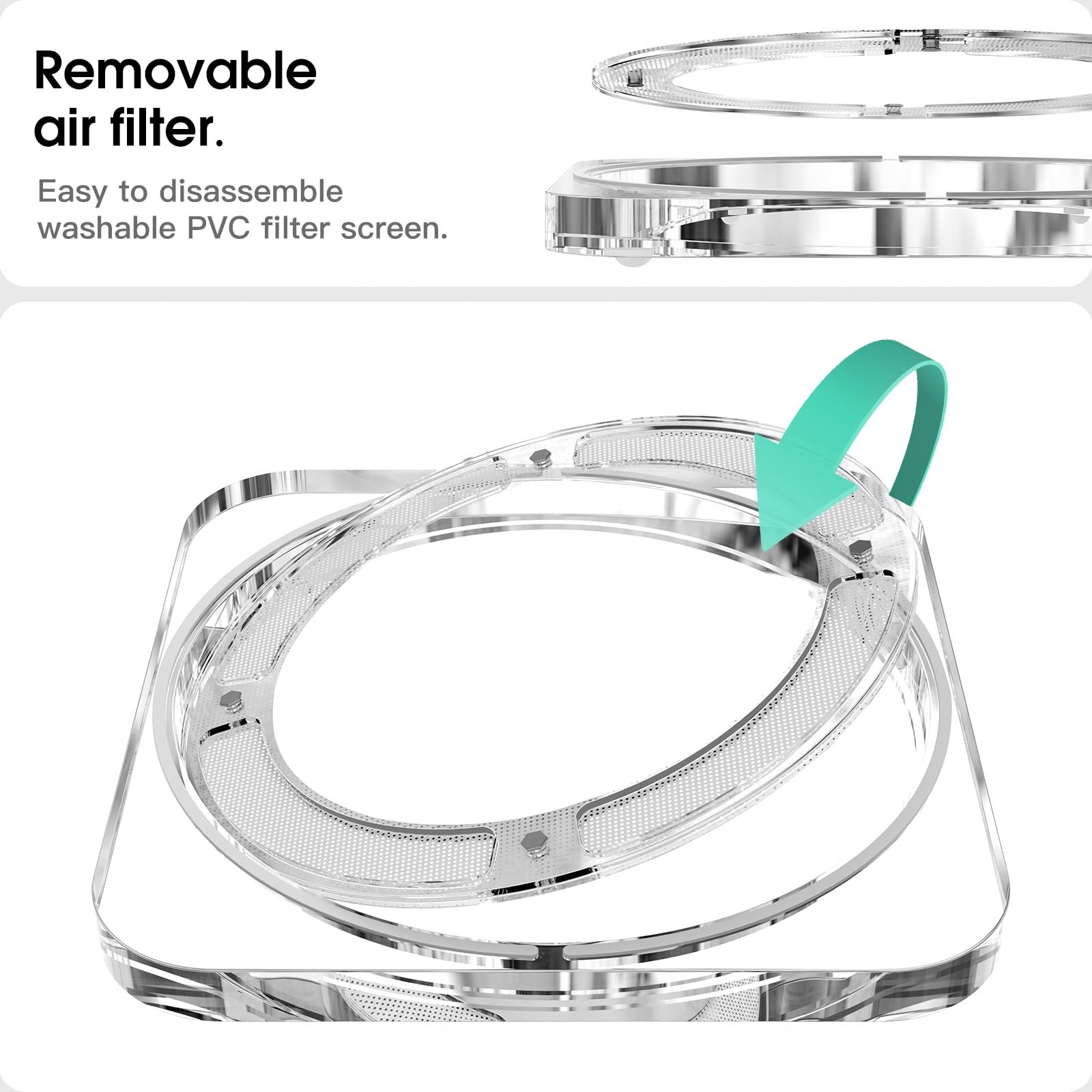 Transparent Acrylic mac Studio Stand, Built in Detachable air Filter Suitable...