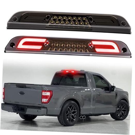 LED Third Brake Light Compatible With 2015-2024 F150, 2017-2024 B1:Smoke Lens