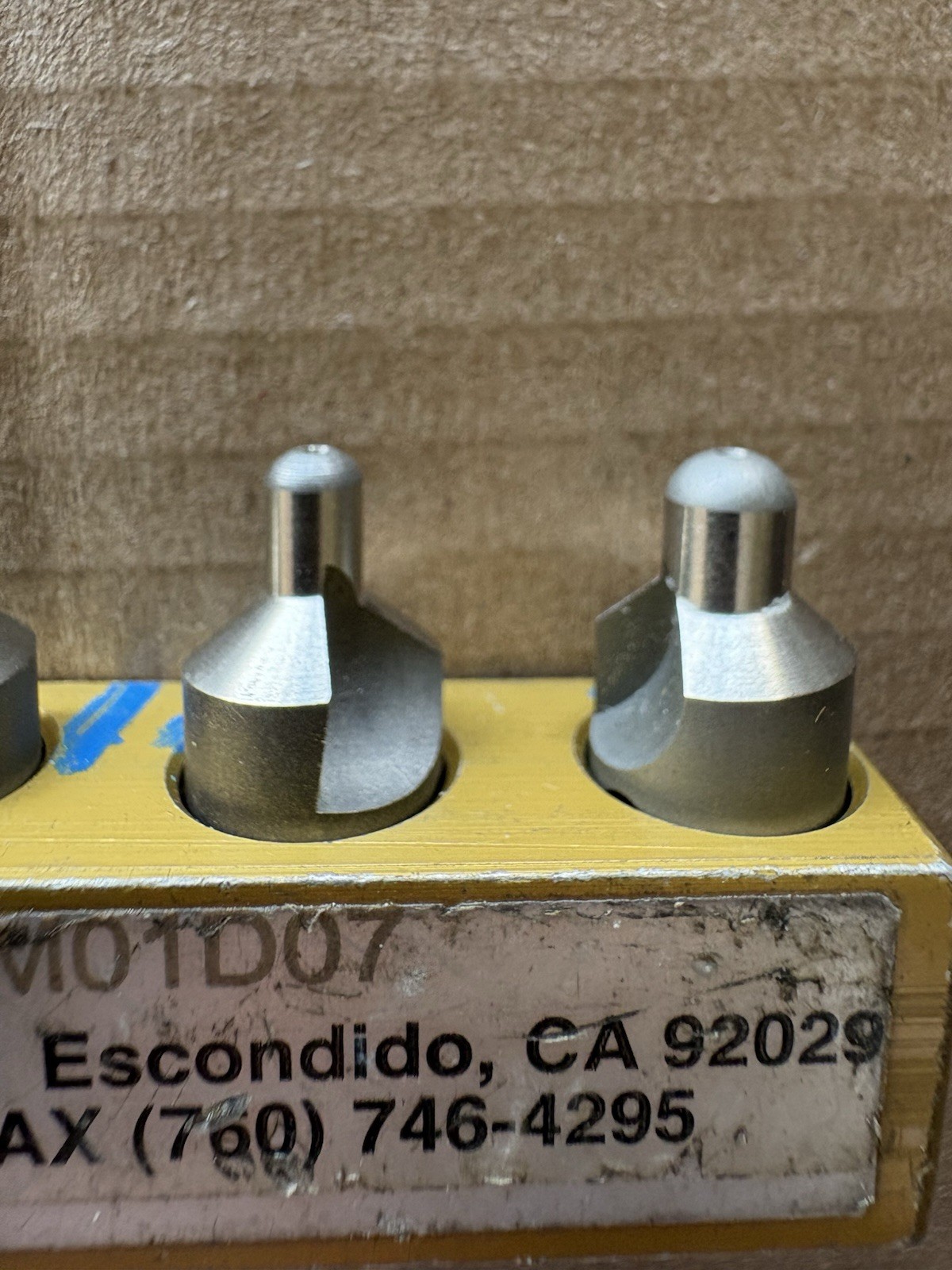 ATI Tool 5pc Aircraft Tool Countersink Bits w/holder US Army Overstock
