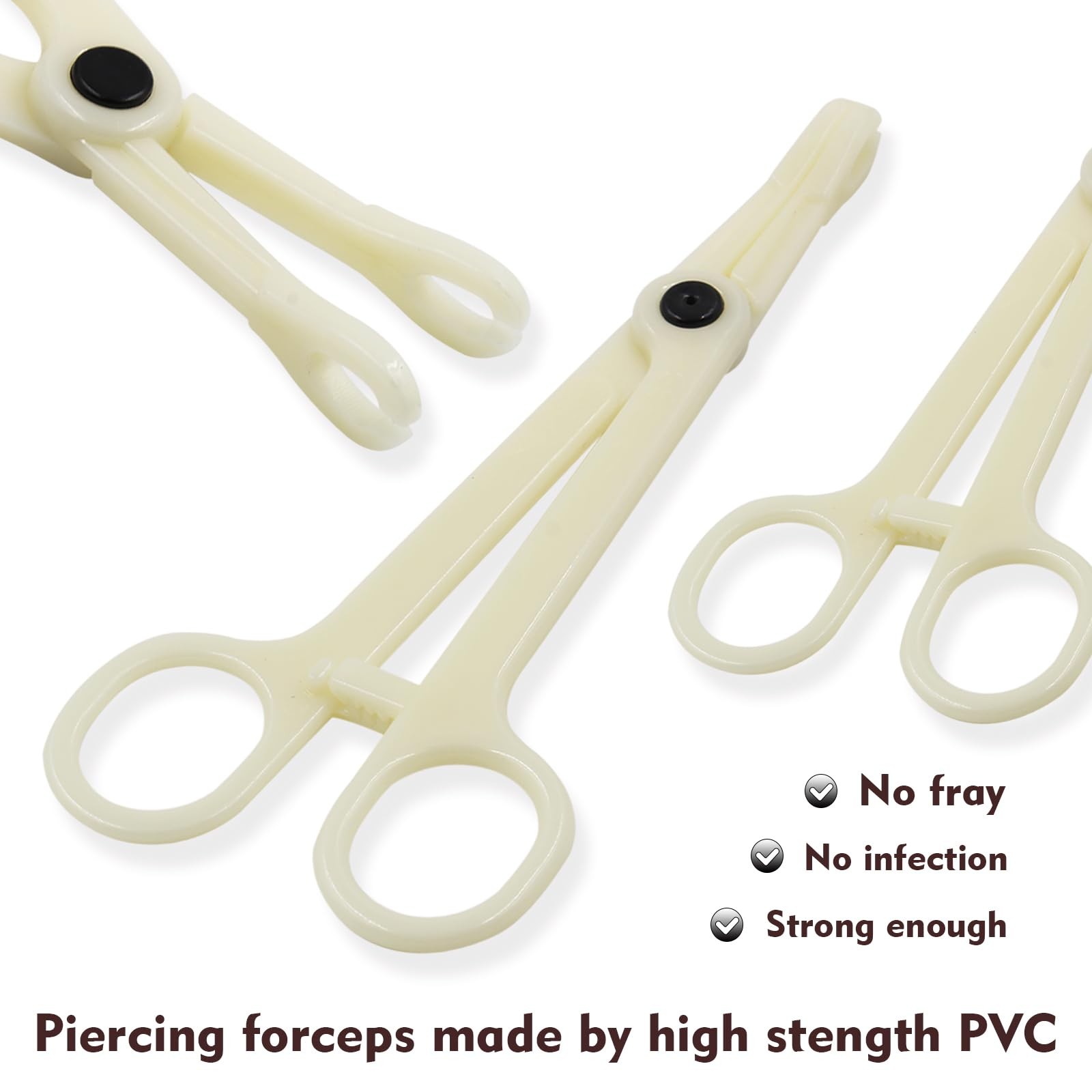 Rayyl Body Piercing Kit - 43Pcs Professional Tool 42pcs, clear