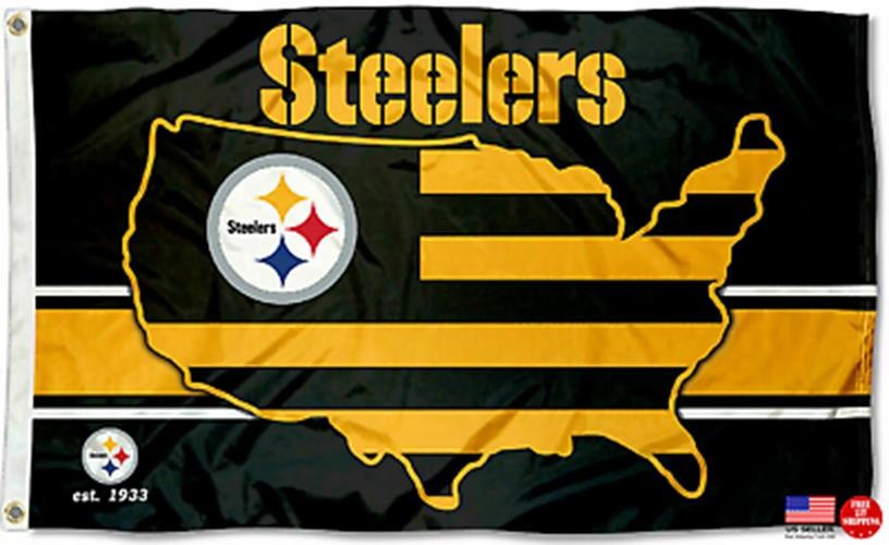 Flag Steelers 3X5 Pittsburgh Banner American Modern Design