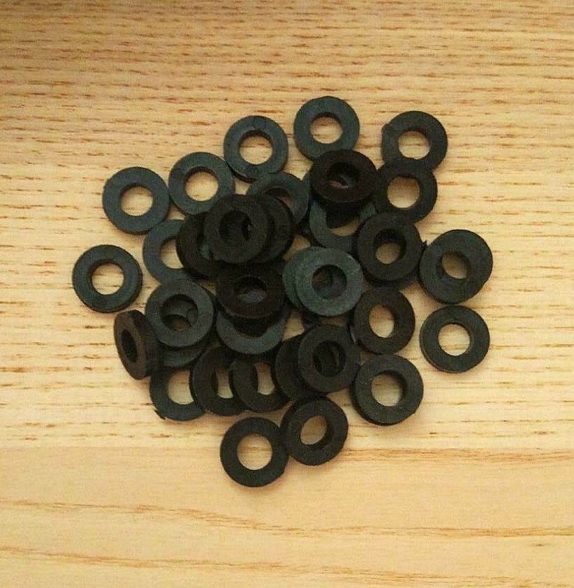 Black nylon washers for drum kit and snare drum, pack of 50 new
