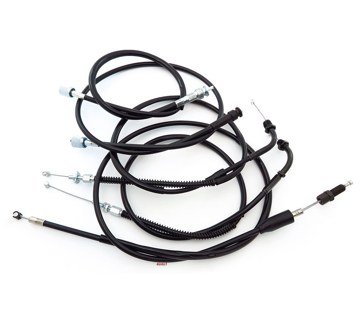 Complete Cable Set - Honda CB400F 1975-1976 - Throttle Clutch Tach & Speedo