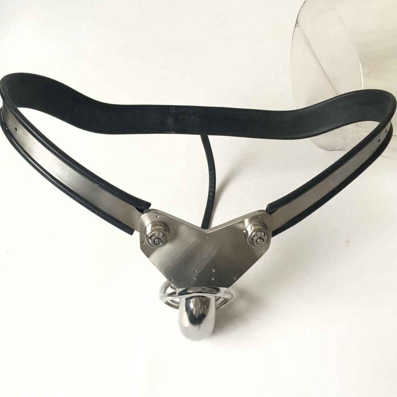 Stainless Steel Male Chastity Belt Cage Underwear Silicone Belt Pantys BDSM