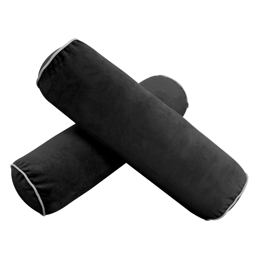 COVER ONLY Model V6 Twin Velvet Contrast Pipe Indoor Mattress Pillow AD350