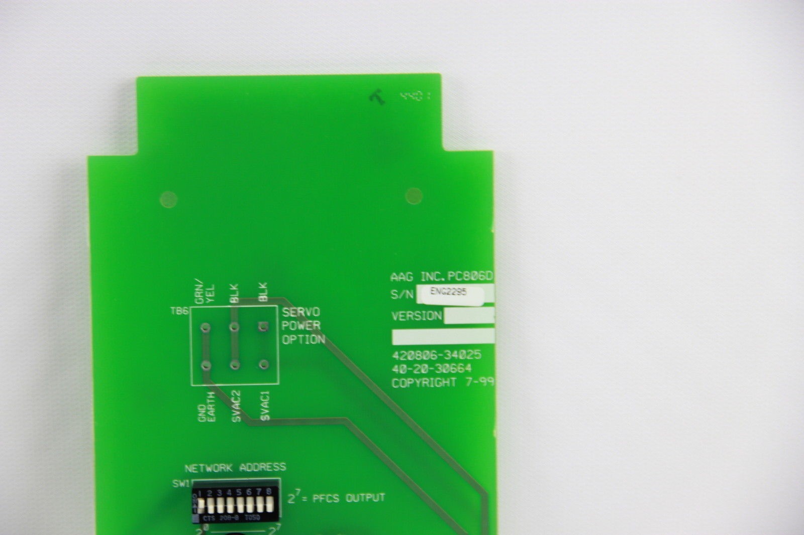 AAG INC. PC806D PCB Backplane Circuit Board 420806-34025 Tool Controller - NEW