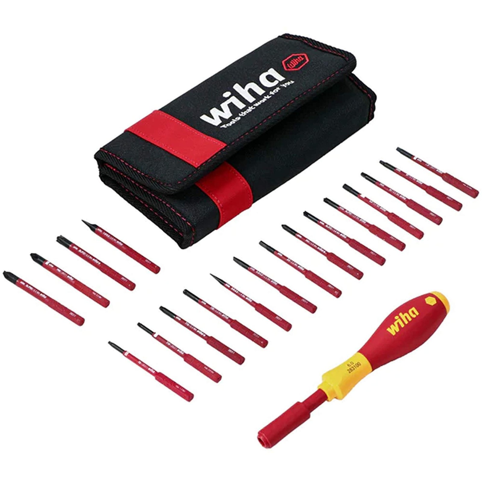 Wiha 28398 Insulated Blade Set, 1000 V, 19-piece