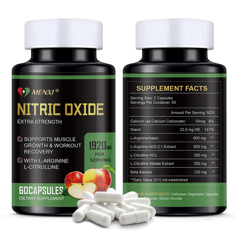 L-Arginine L Citrulline Supplement Nitric Oxide Capsules Support Increase Energy