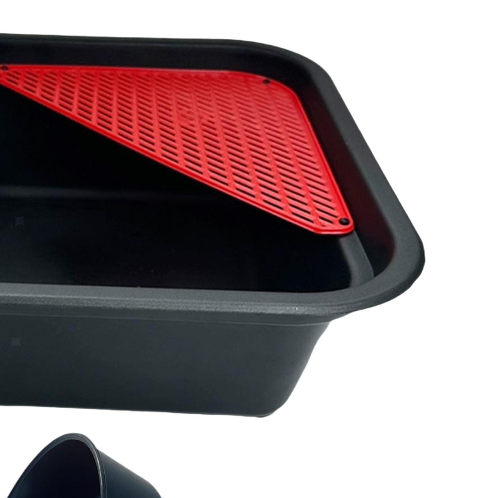 9 Liters Mechanic Car Oil Drain Pan and Funnel with Filter Screen