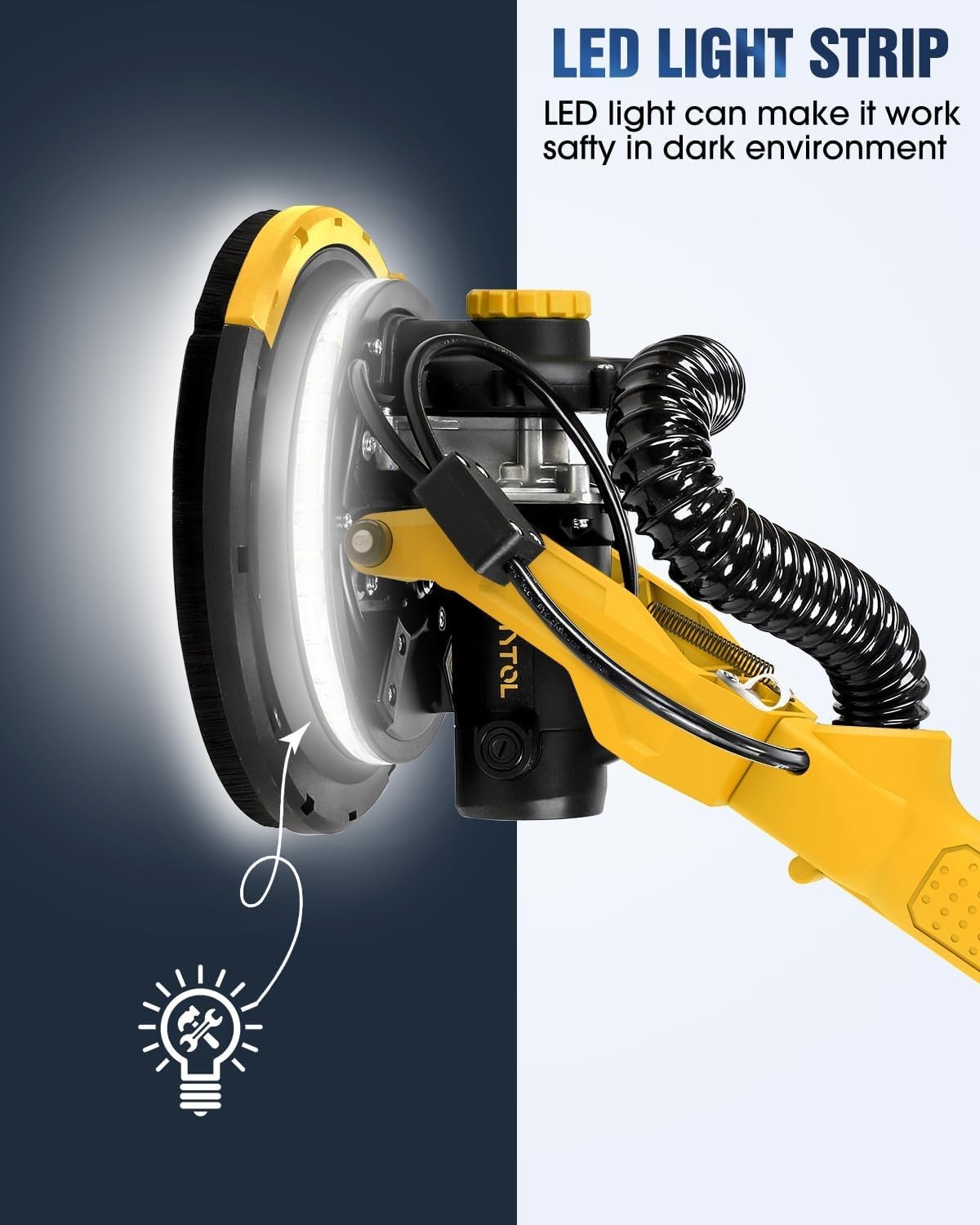 Electric Drywall Sander with Vacuum Dust Collection
