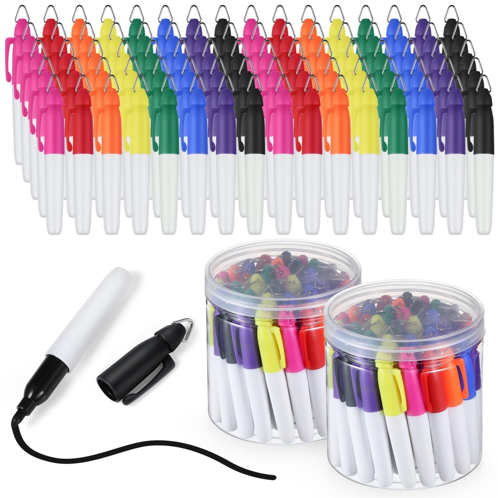 Ctosree 80 Pcs Mini Permanent Markers for Nurses Badge Mini Markers... Fast Ship