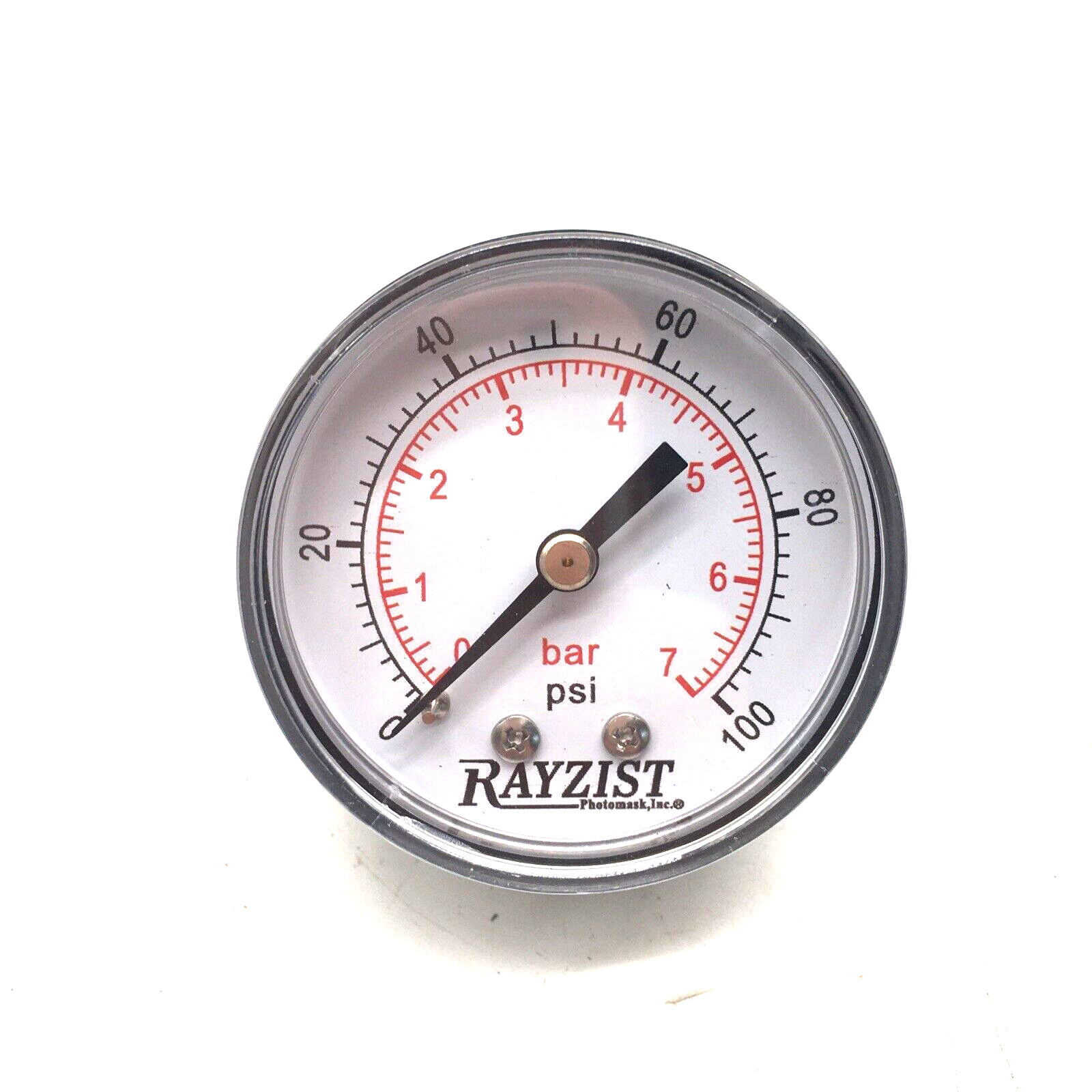 Rayzist 49386 Pressure Gauge 0-100PSI/BAR for Pressure Regulator Recycling Unit