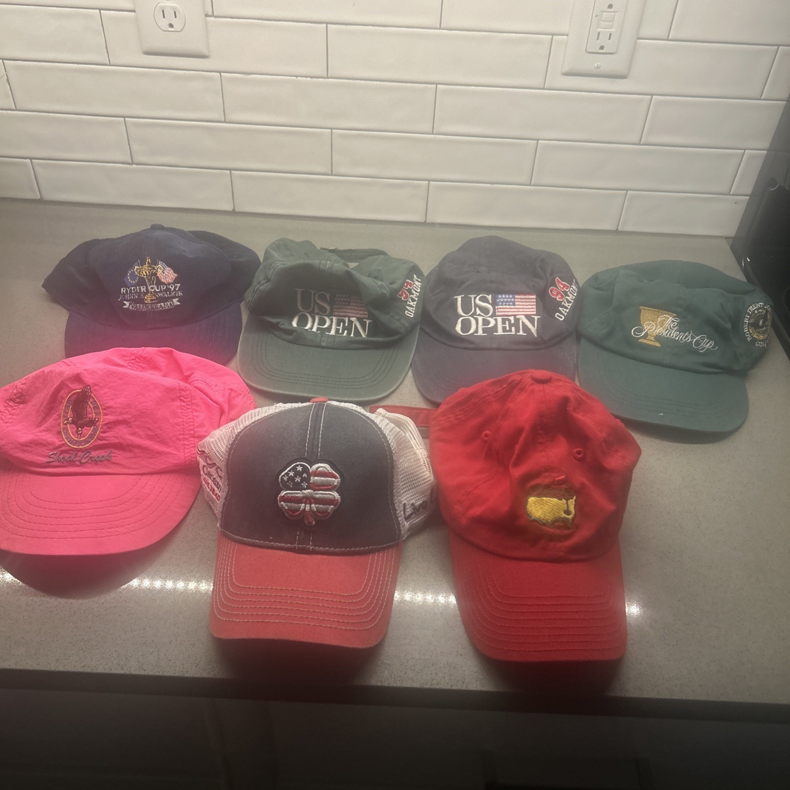 Vintage 90s Golf Major Hats