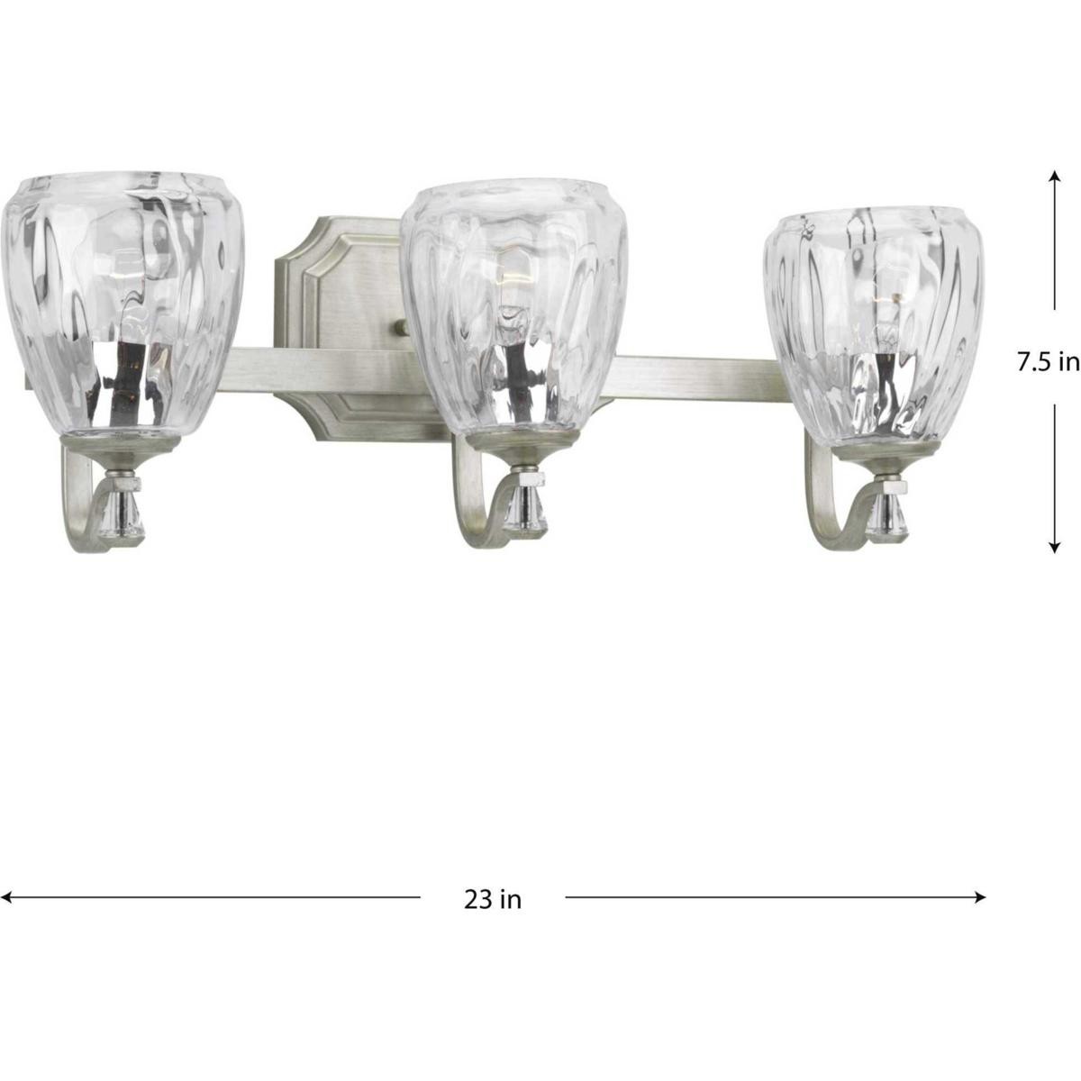 41ELIZABETH 42891-SRCW Kenley Bathroom Vanity Light Silver Ridge