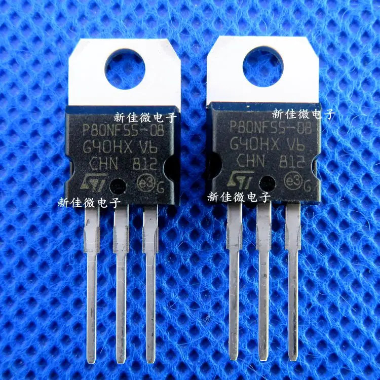 5pcs  STP80NF55-08  TO220 P80NF55-08 car transistor 80A 55V