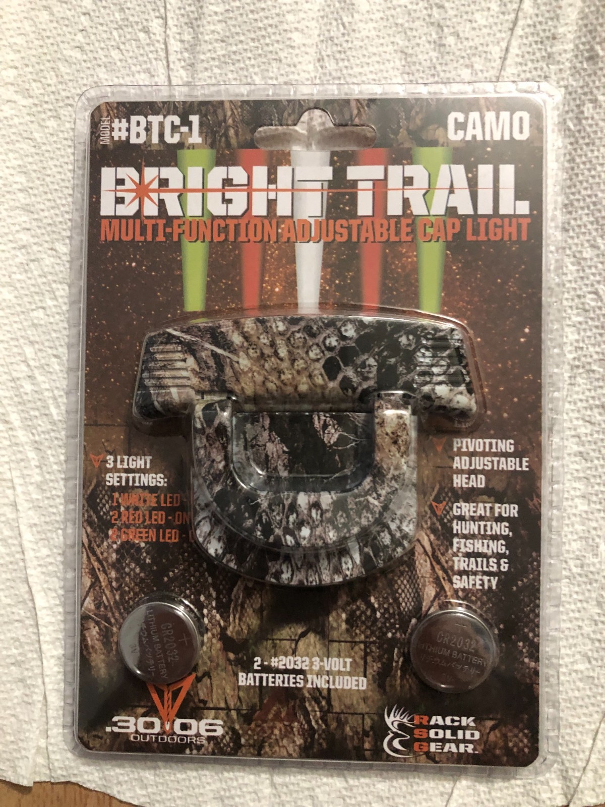 New Bright Trail Multi-Function Adjustable Cap Light BTC-1