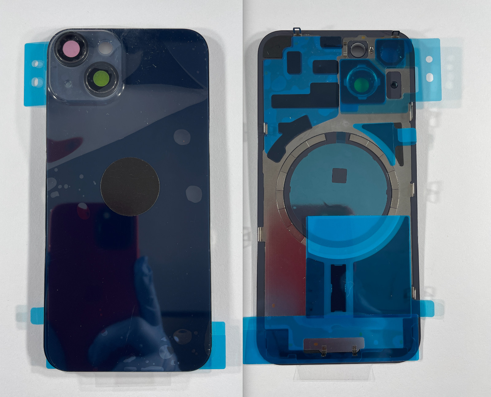 OEM iPhone 14 Plus Back Glass Cover Rear Housing Door w/lens magnets Replacement