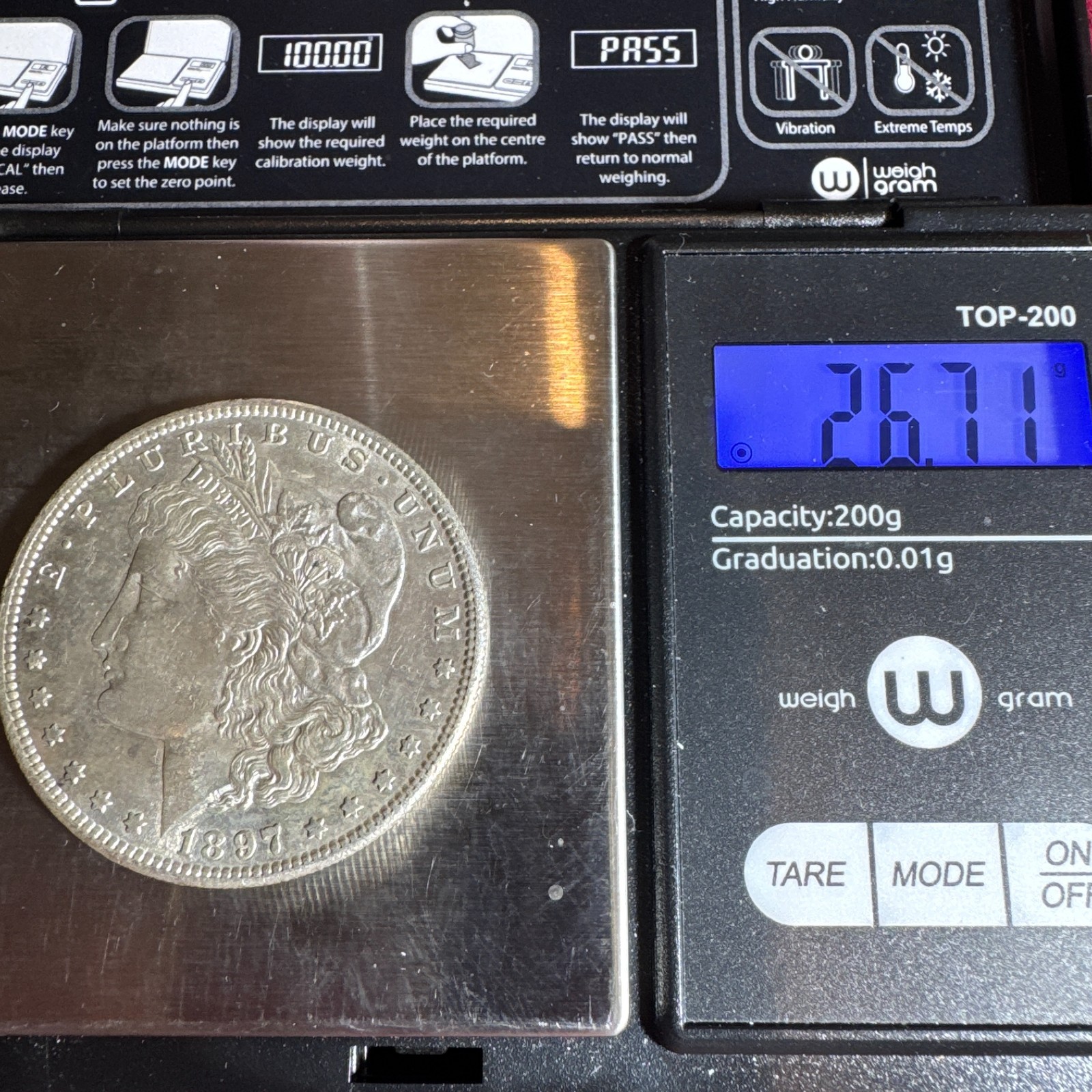 1897-S Morgan Silver Dollar 7336