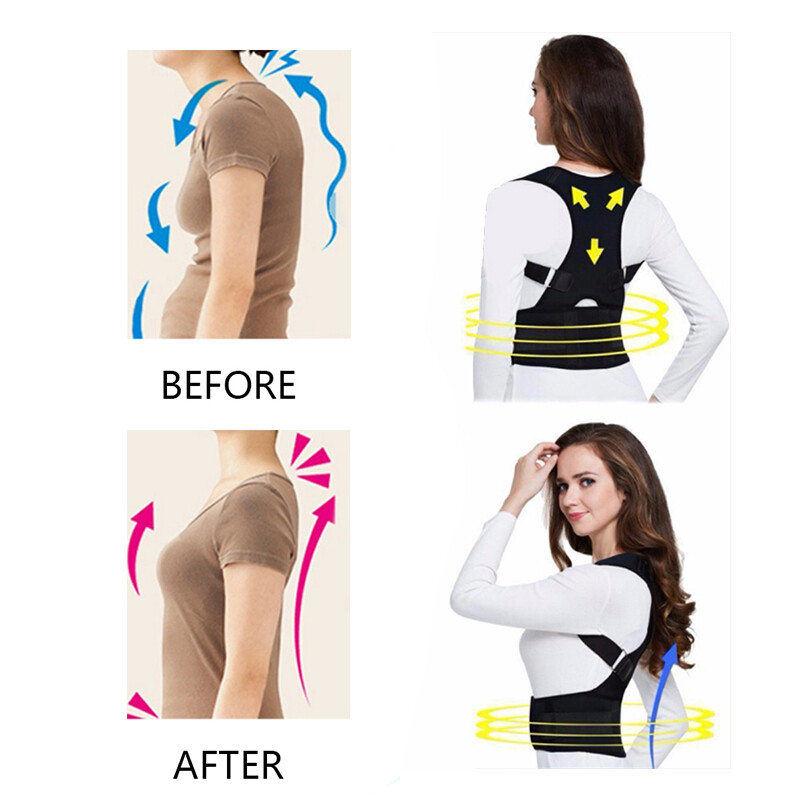 Magnetic Back Posture Corrector Shoulder Straightener Brace Neck Spine Support