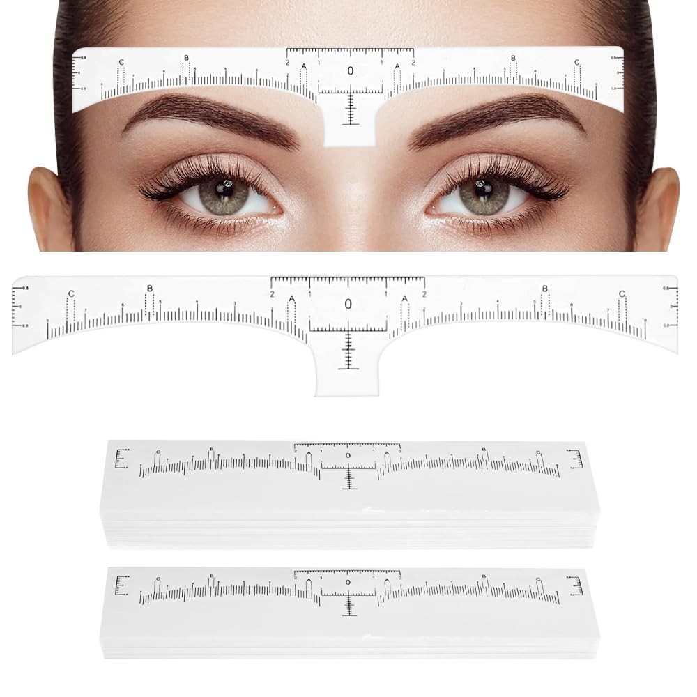 Disposable Eyebrow Ruler - Shaping Microblading 100 Count (Pack of 1)