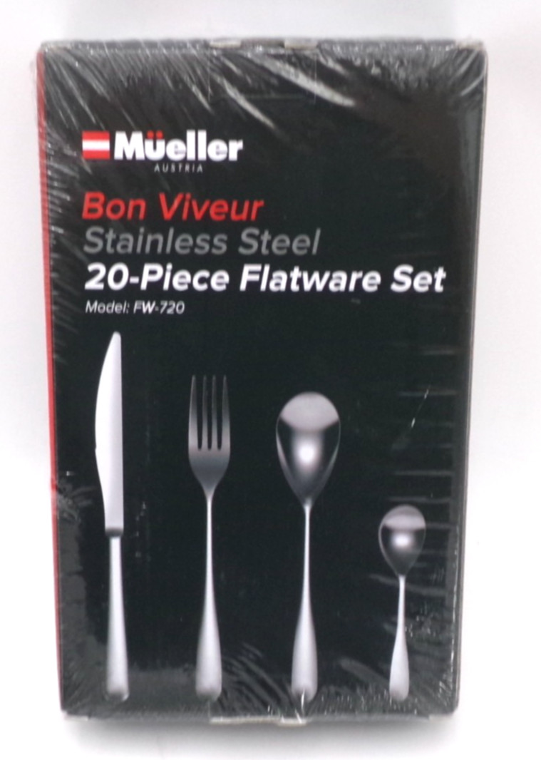 Forks Spoons Knife Stainless Steel Mueller Bon Viveur Set 20 Piece heavy feel.