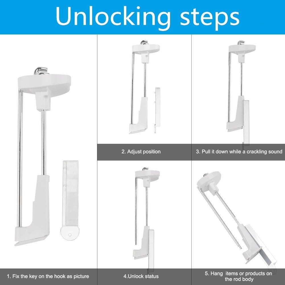 Magnetic Key for Advanced Security - 2 Pack Anti-Theft Solutions for Hooks