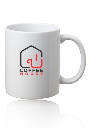 White Ceramic Mugs 12 oz Sublimation Blanks (2 Pack)