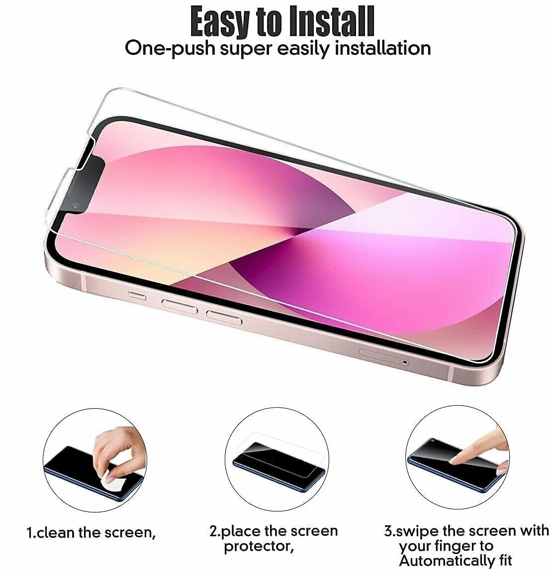 TEMPERED GLASS SCREEN PROTECTOR For SAMSUNG GALAXY A14 9H FULL COVERAGE GORILLA