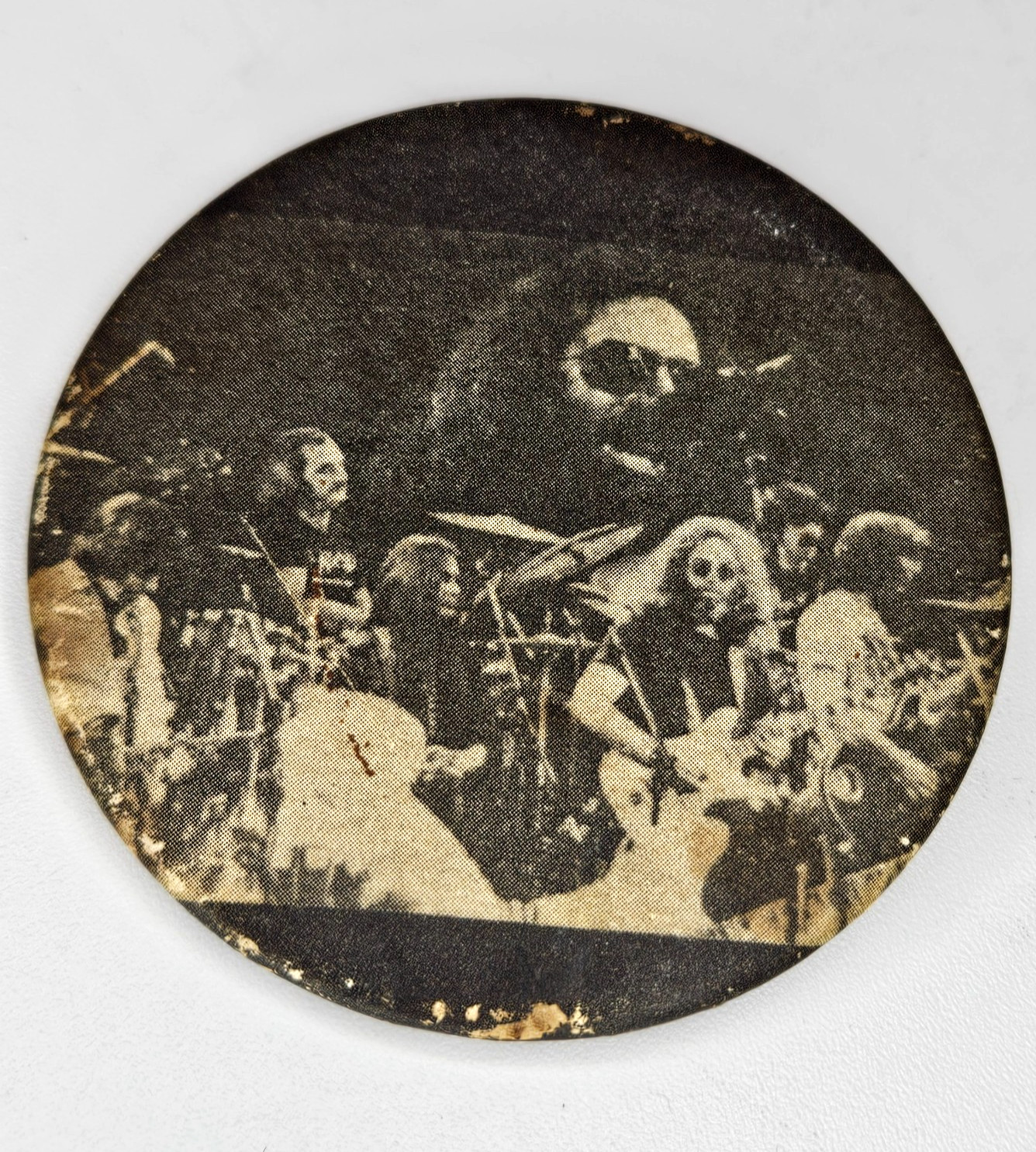 Vintage Grateful Dead Concert Button Pin Pinback Live Band Jerry Garcia RARE
