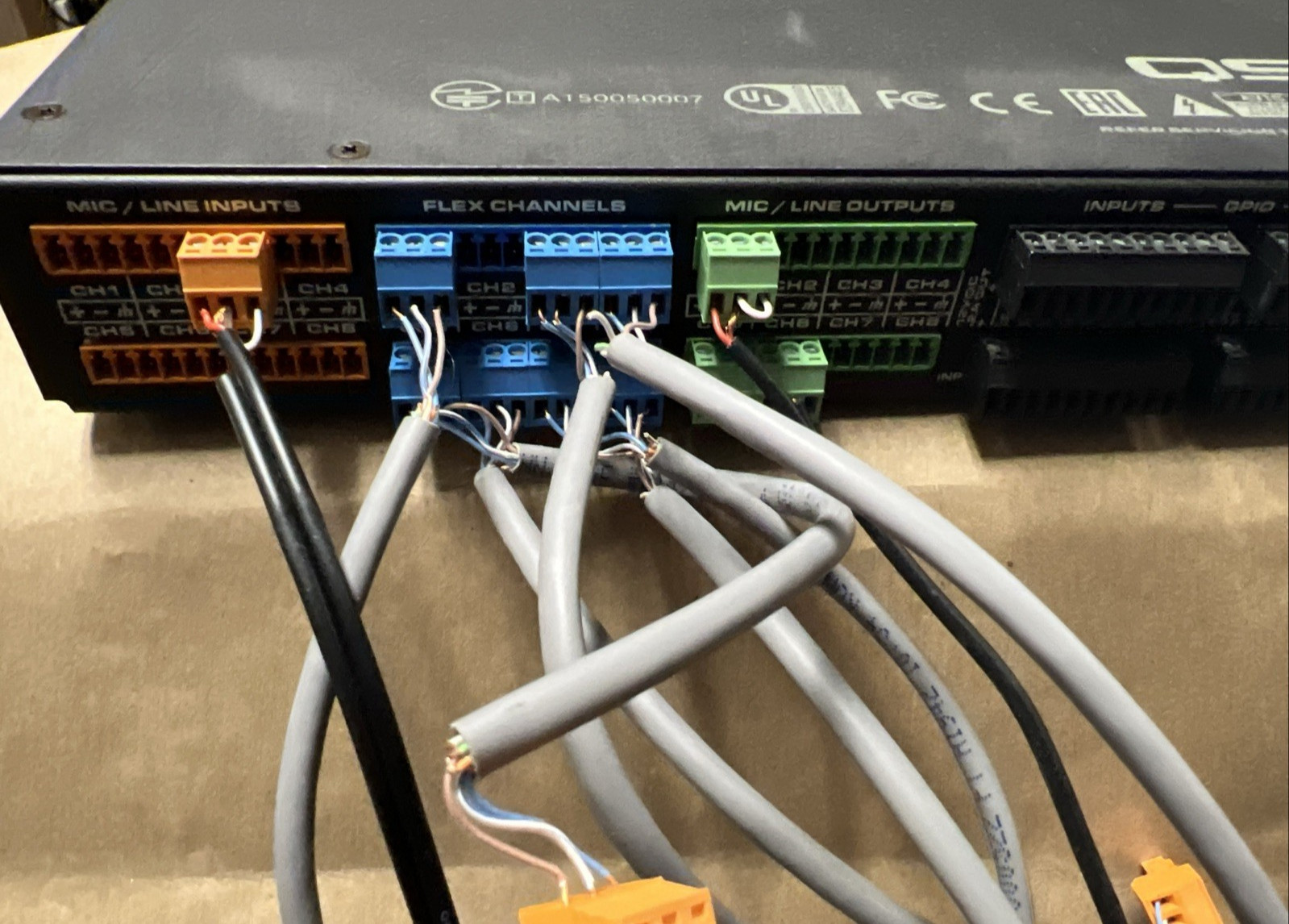 QSC Q-SYS Core 110f Digital Signal Processor USB/Flex Channels