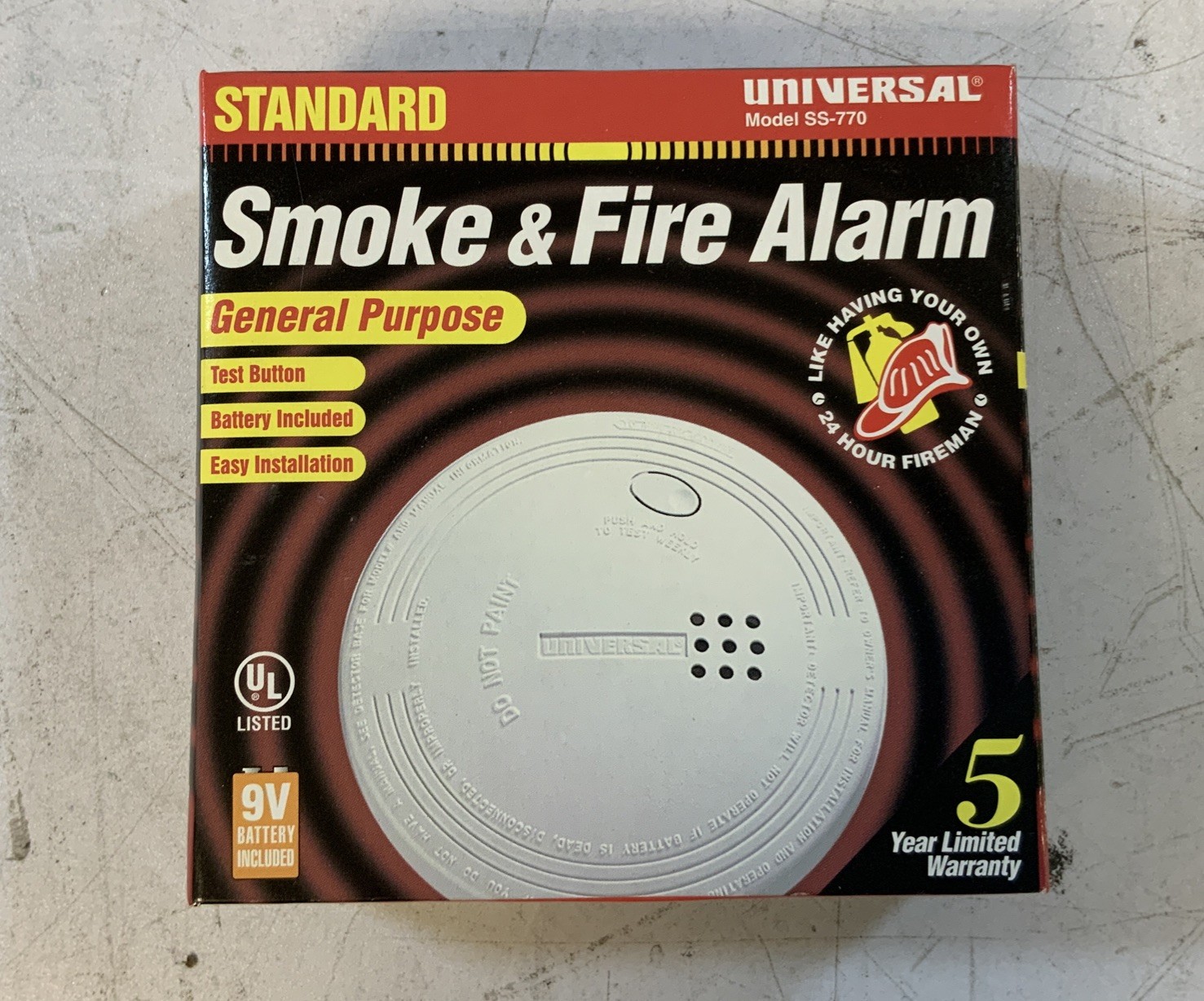 Universal Standard Combo SS-770 Smoke & Fire Alarm L-B3A