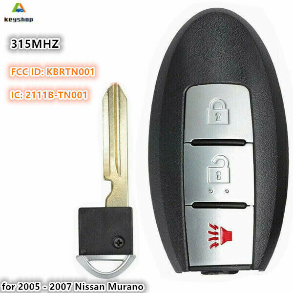 KBRTN001 for 05 06 07 NISSAN MURANO SMART KEY PROXIMITY KEYLESS ENTRY REMOTE FOB