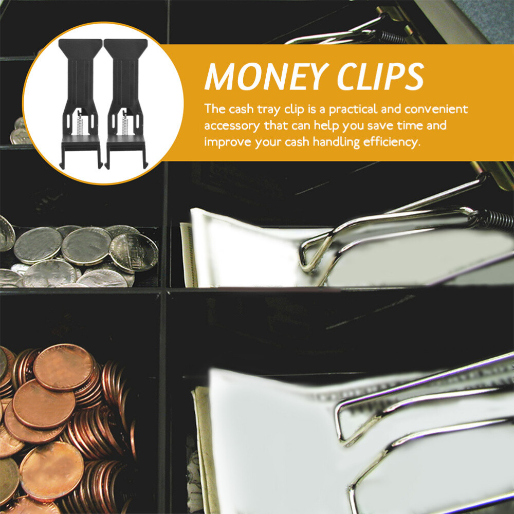 10PCS Cash Tray Clamp Cash Register Drawer Clamp Money Tray Replacement