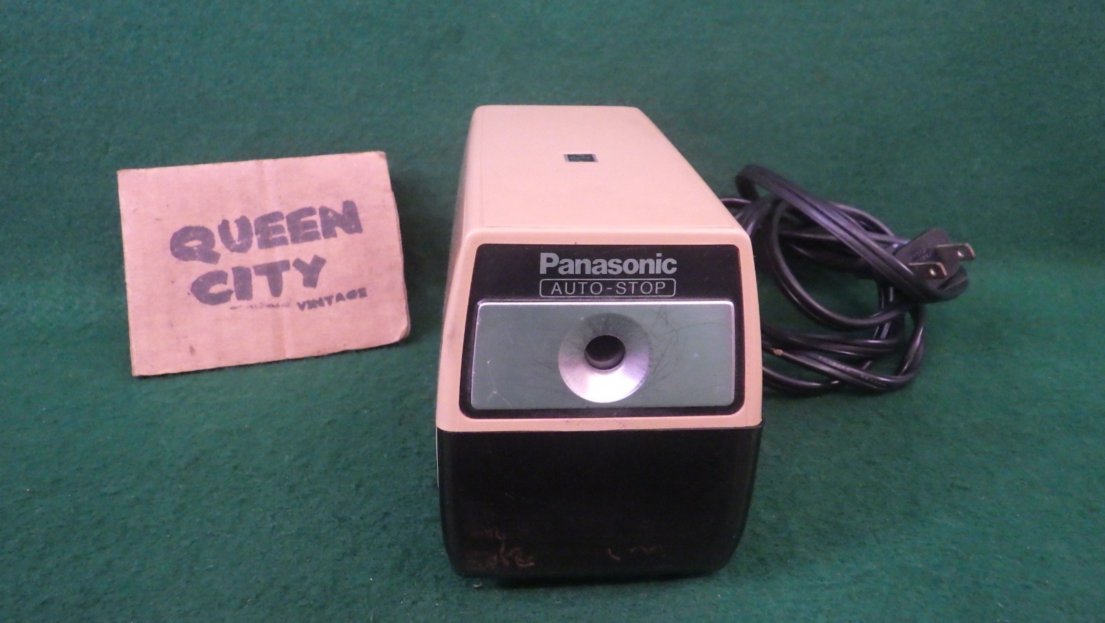 Vintage Panasonic Auto-Stop Electric Desktop Pencil Sharpener KP-99S